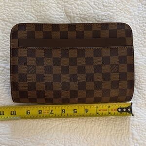 Louis Vuitton St. Louis Damier Eben clutch